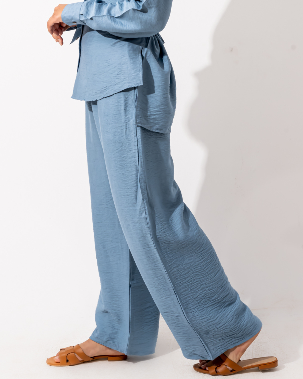 Yale Blue Linen Pants