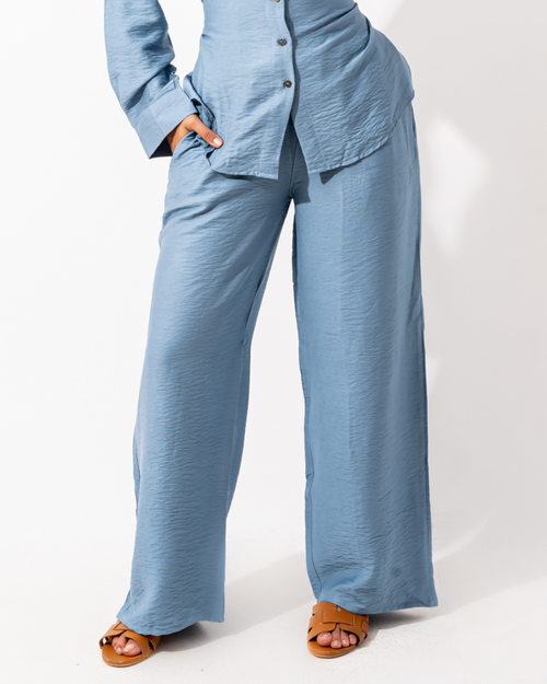 Yale Blue Linen Pants