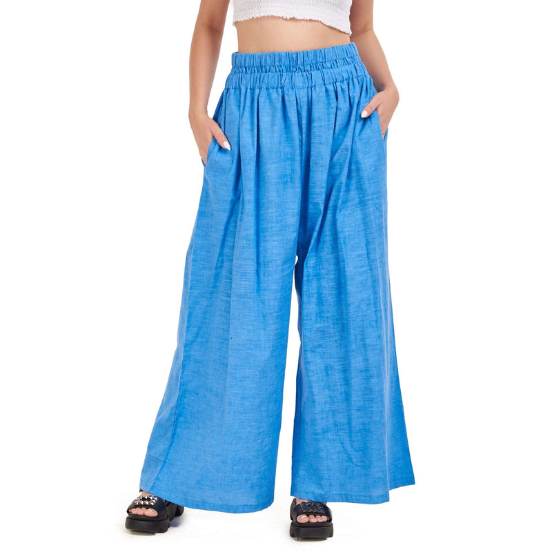 Linen Pants For Women, Blue Linen Pants, Yeilda