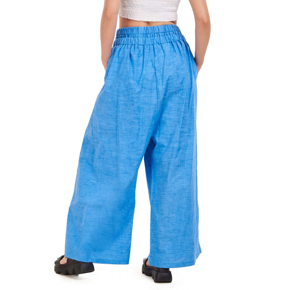 Linen Pants For Women, Blue Linen Pants, Yeilda