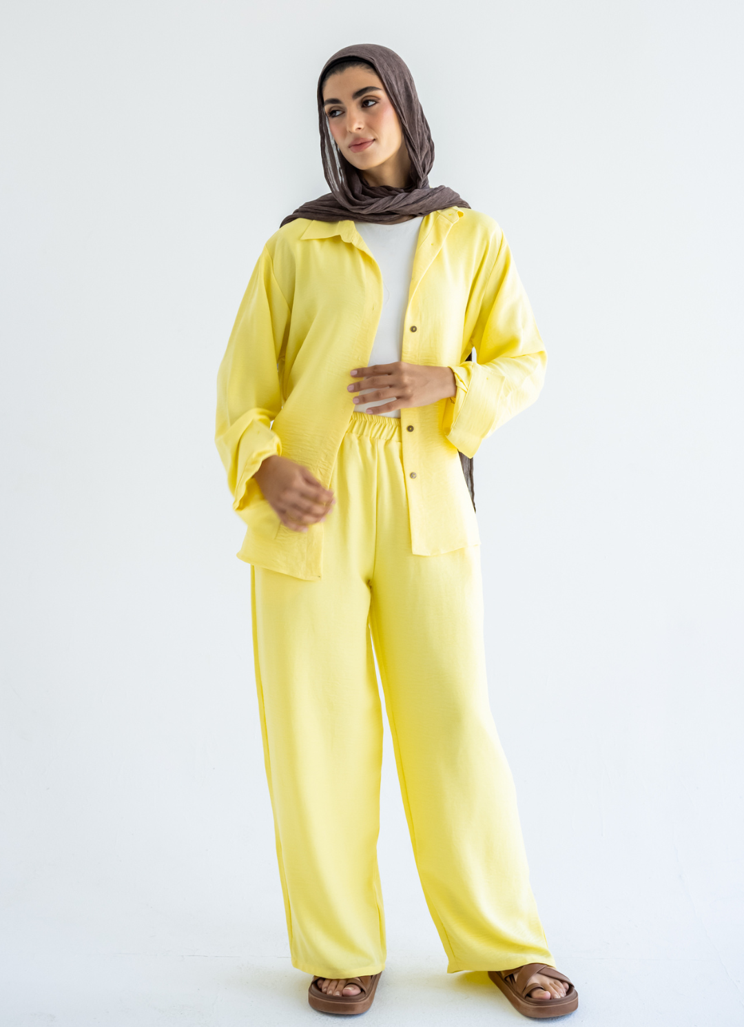 Yellow Linen Pants