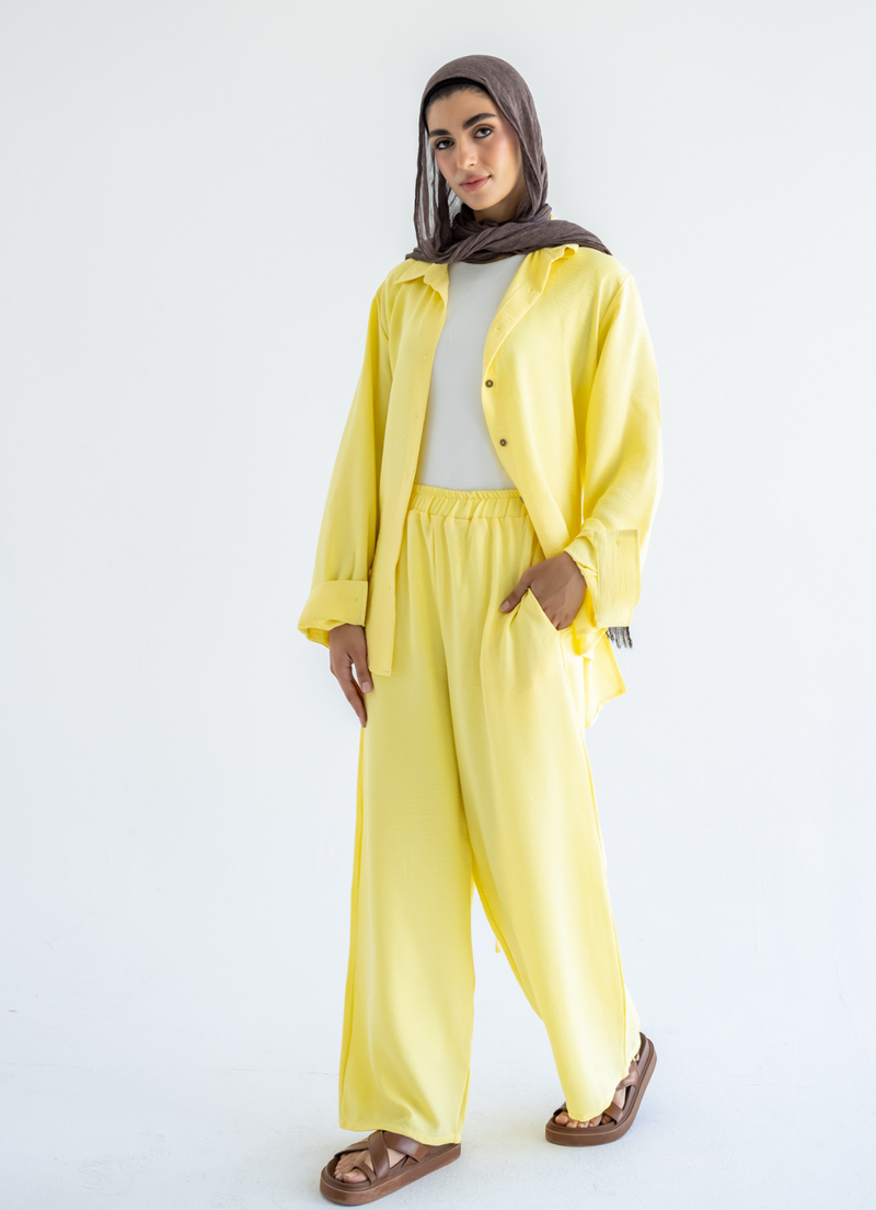 Yellow Linen Pants