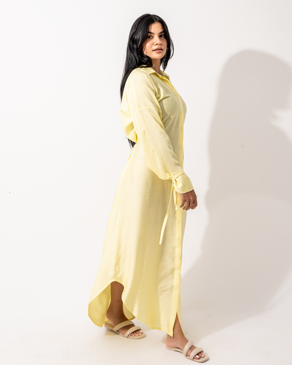 Yellow Shirt Dress