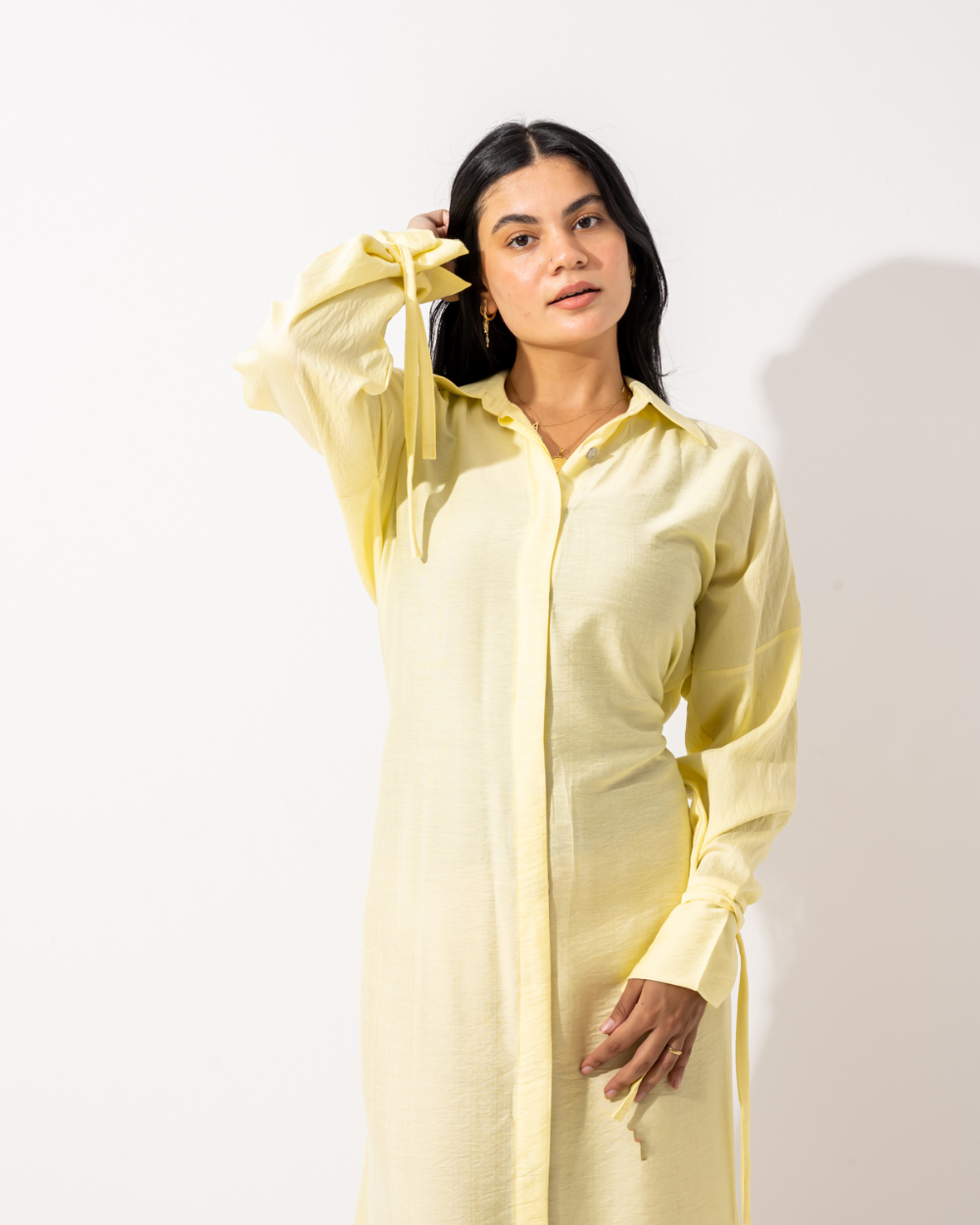 Yellow Shirt Dress