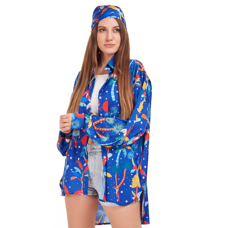 Chiffon Shirt Women's, Parrot Shirt, Yeilda