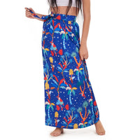 Wrap Skirt For Beach, Parrot Coverup, Yeilda