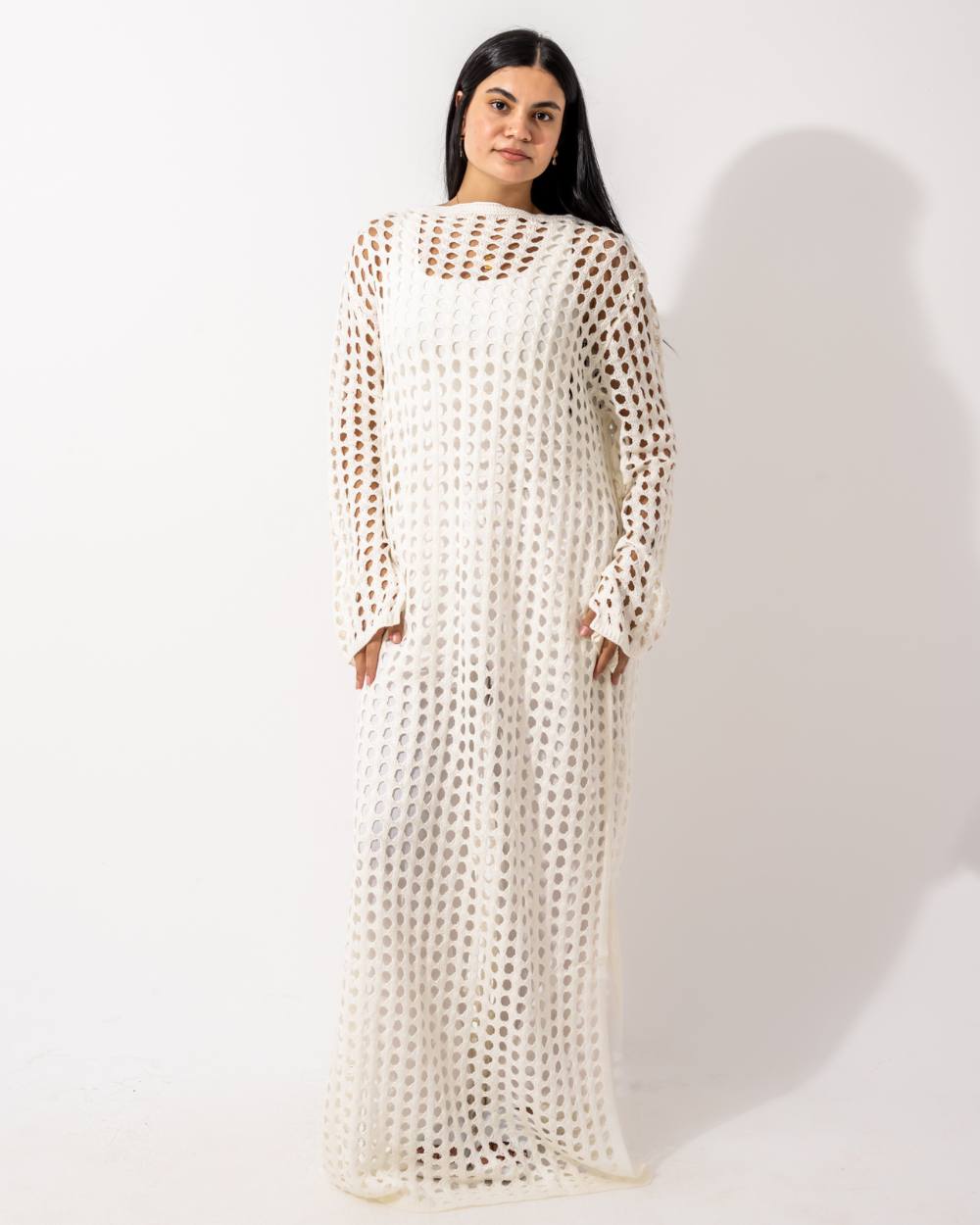 Off-white Crochet Dress