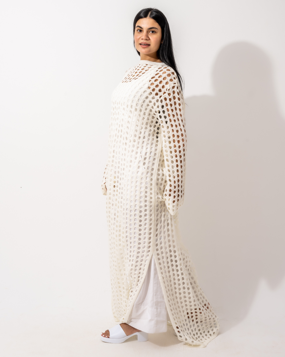 Off-white Crochet Dress